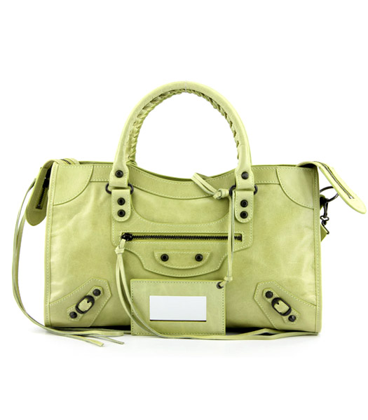 Balenciaga Azzurro Verde Borsa in pelle